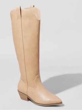 NWT Universal Thread Sommer Tan Western Cowgirl Boots